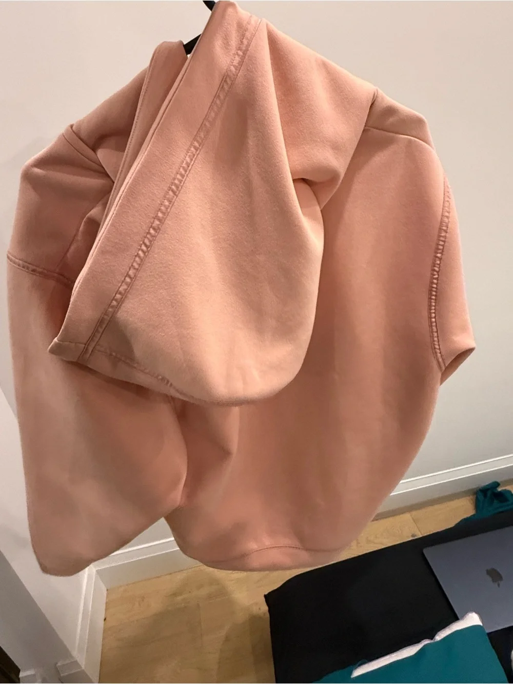 Jordan Peach Pink Hoodie with Red Jumpman Logo